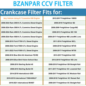 BZANPAR close-up of filter media highlighting filtration for oil vapor control