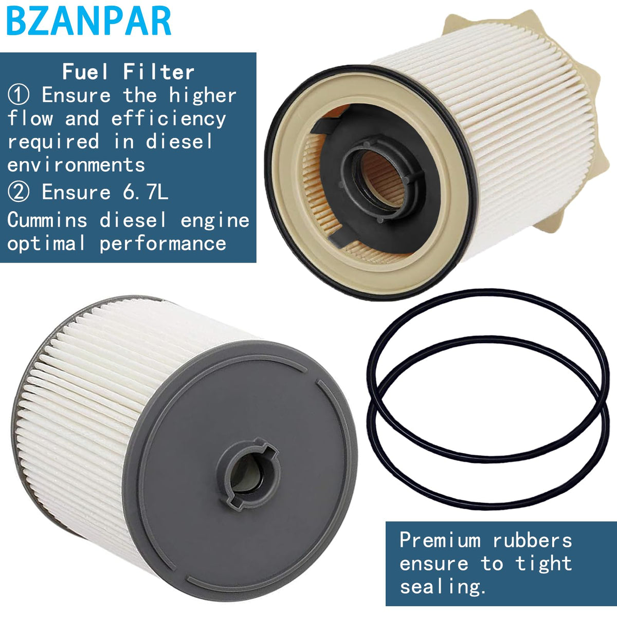 BZANPAR next to ruler showing exact size for quick fit confirmation