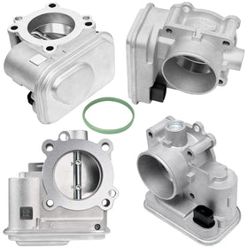 BZANPAR throttle body next to ruler showing compact size and straightforward replacement benefit