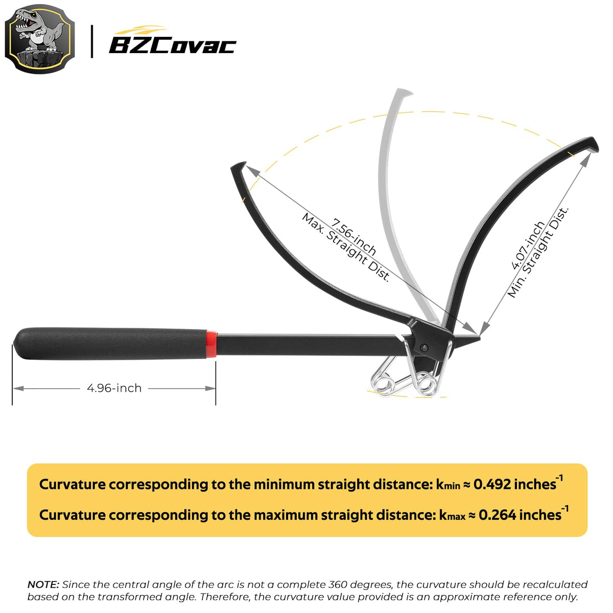 Bzcovac beside ruler illustrating scale and easy storage benefit