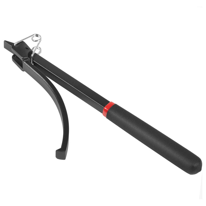 Bzcovac front view showing folded tool and compact storage benefit