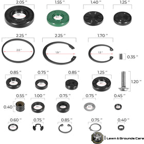 Bzcovac size comparison with ruler showing piece dimensions for fit confirmation