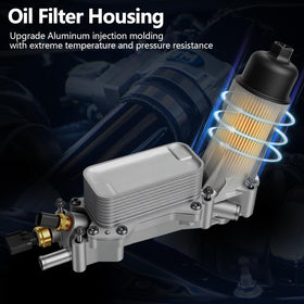 B.ZSSY oil filter adapter interface demonstrating correct filter fitment benefit