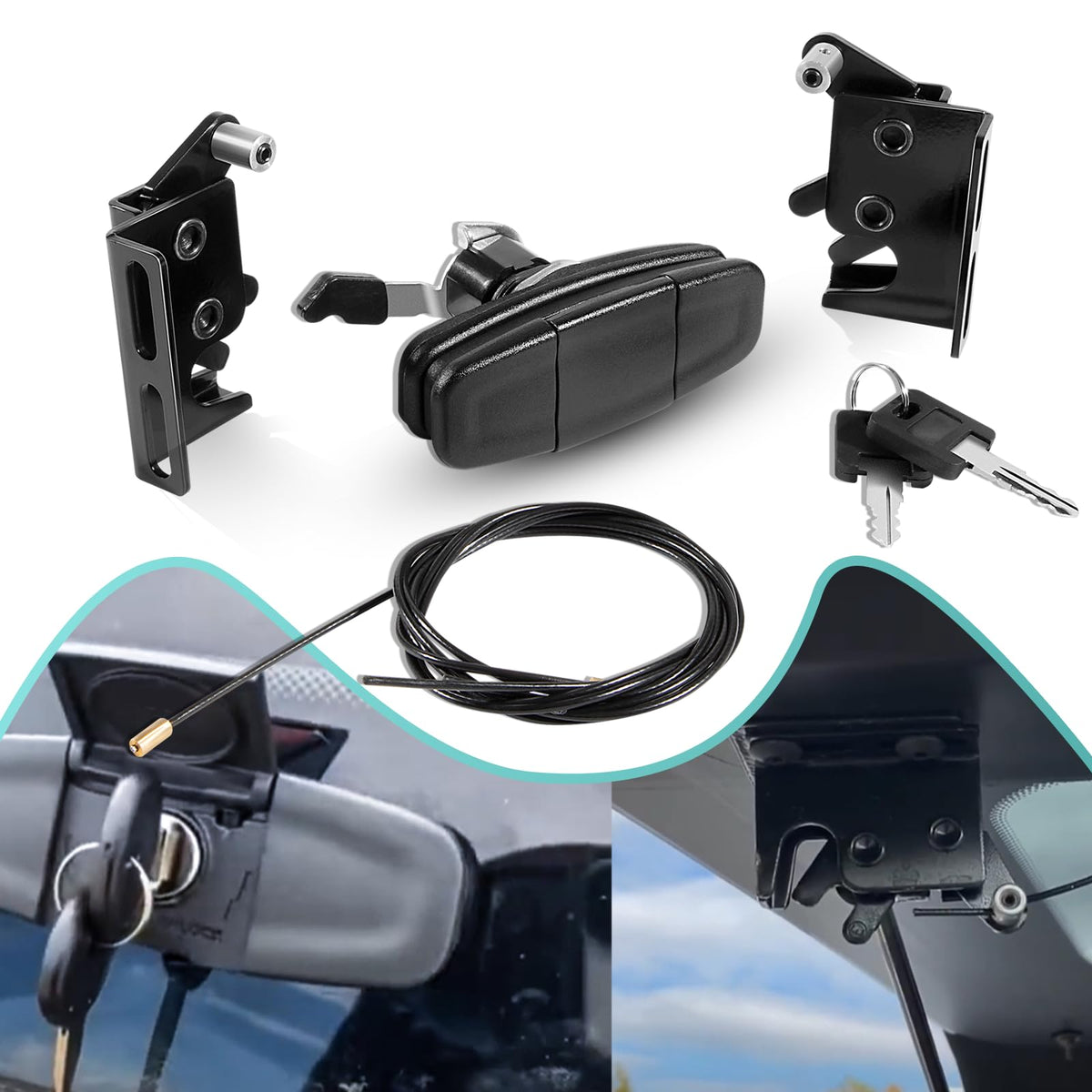 Bzumperyz front view of handle and latches showing complete kit benefits