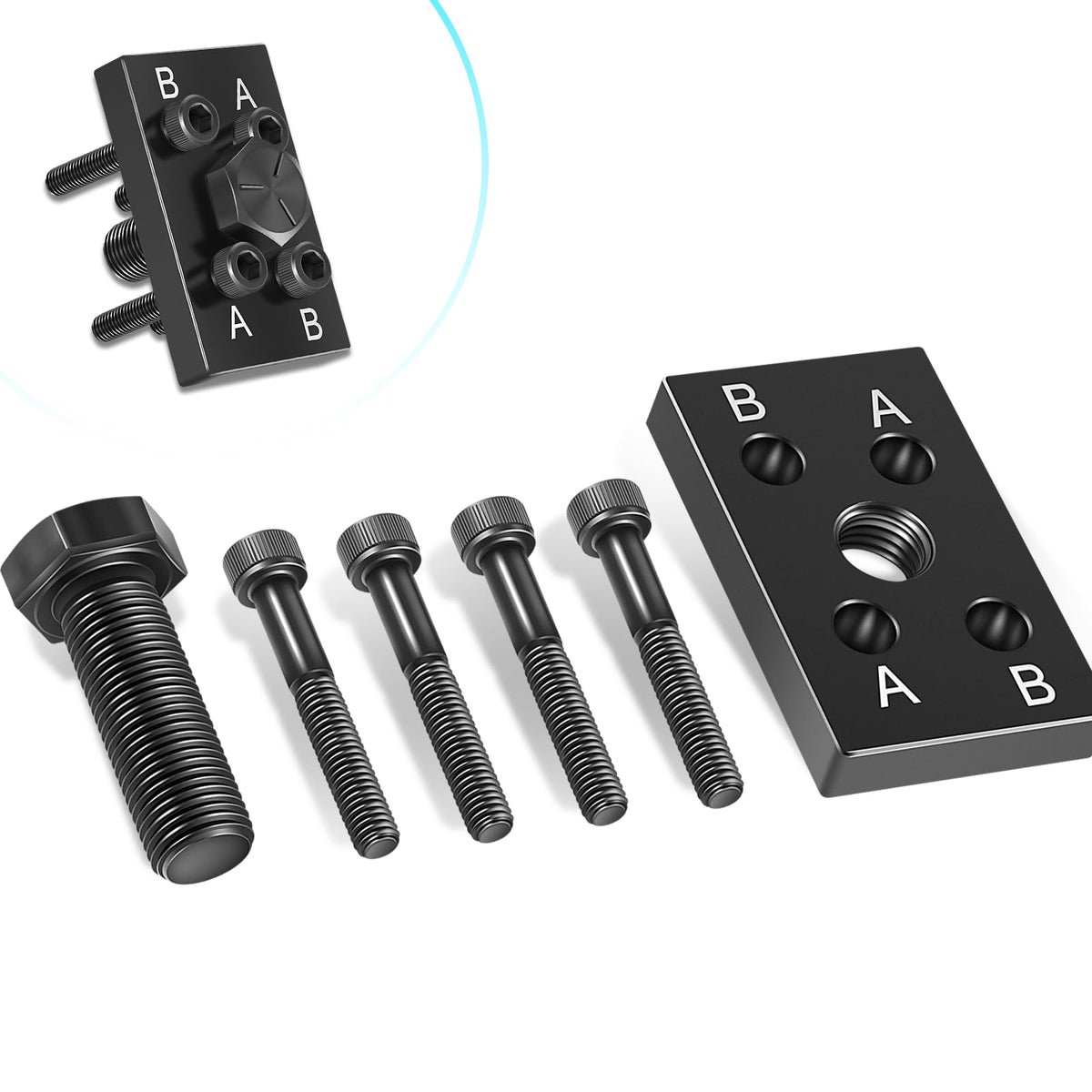 Bzumperyz front view puller plate showing robust contact surface and safe removal