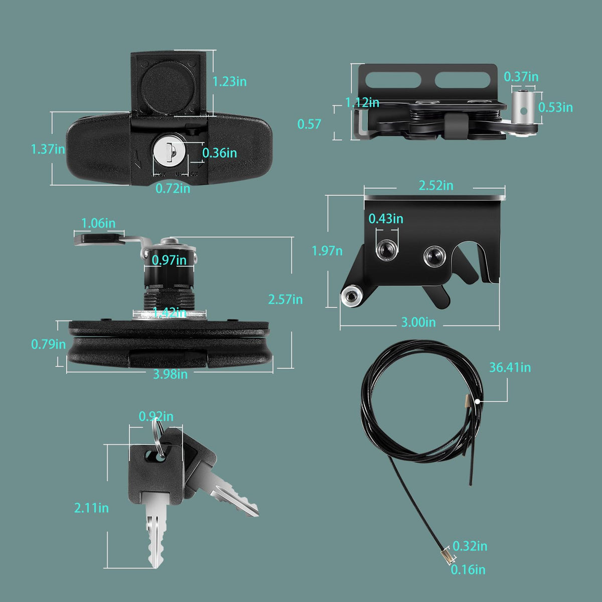 Bzumperyz parts beside ruler showing dimensions and correct fitment