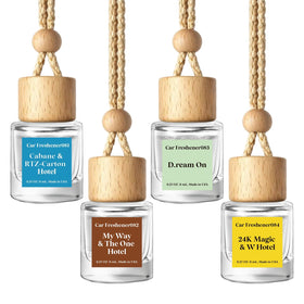 C CLASSY front view of four glass bottles showing premium look and luxury scent
