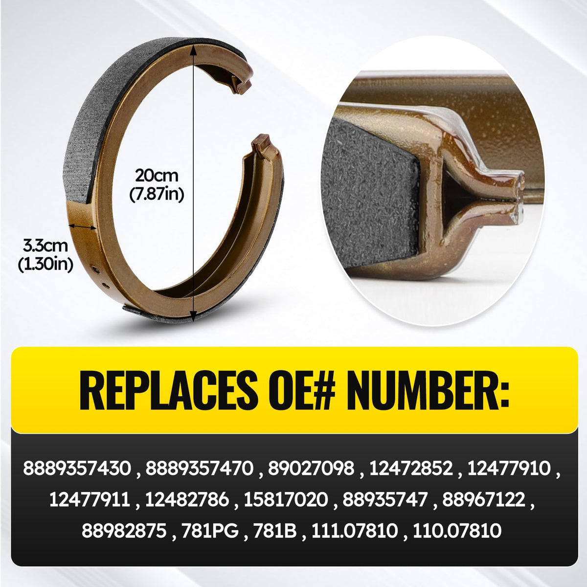 C-Tzu parking brake shoes being installed in a garage, aids easy replacement