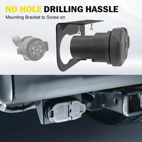 C-Tzu bracket mounted on bumper showing secure fit and vibration protection