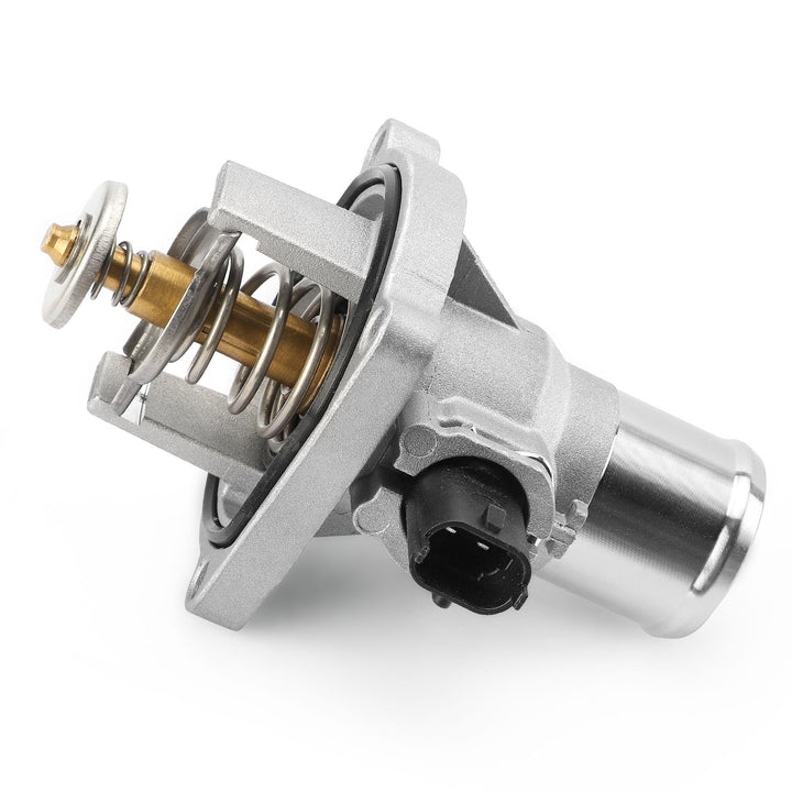 C-Tzu front view of aluminium thermostat housing shows durable construction and improved cooling
