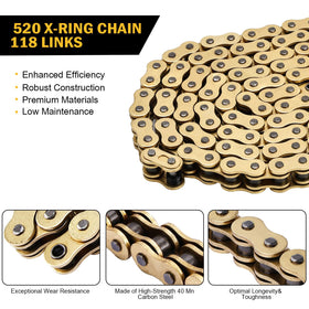 C-Tzu chain mounted on sprocket demonstrating smooth power transfer benefit
