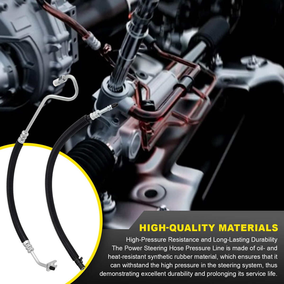 C-Tzu hoses beside a ruler displaying 50cm and 43cm lengths for precise fitment confirmation