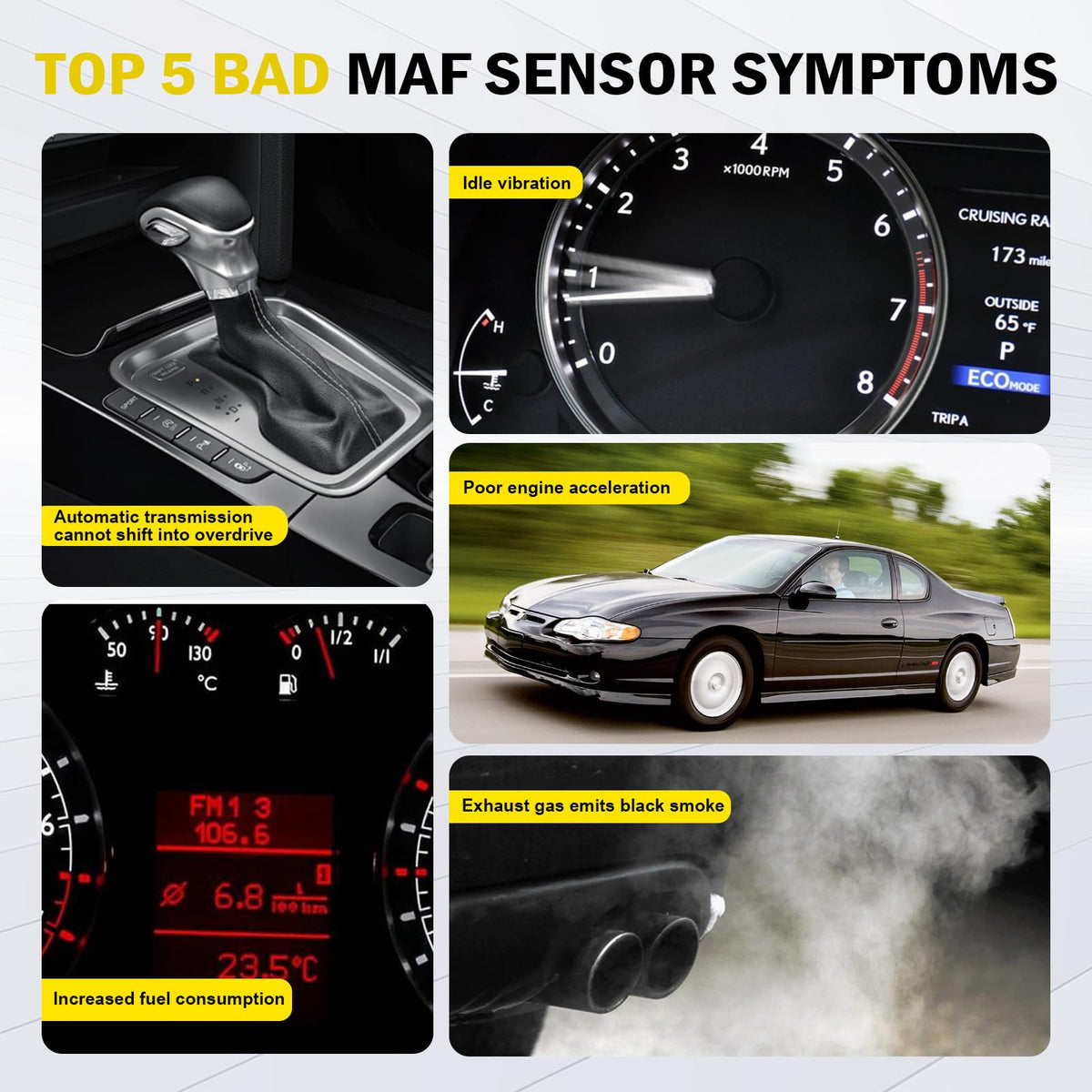 C-Tzu MAF sensor installed in engine bay demonstrating direct swap convenience benefit