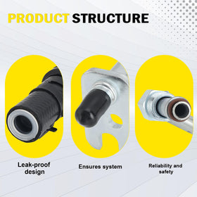 C-Tzu return line fitting detail highlighting tight seal and corrosion-resistant connector for leak prevention