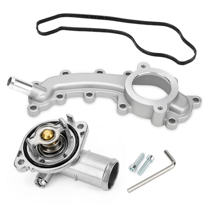 C-Tzu front view of aluminium thermostat housing showing robust construction and fit