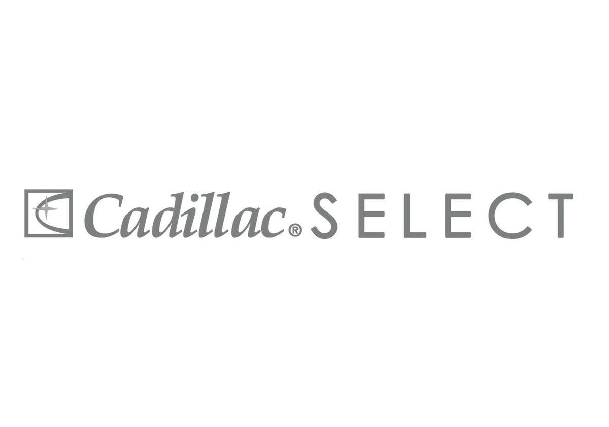 Cadillac kit on vanity in lifestyle scene indicating premium care routine