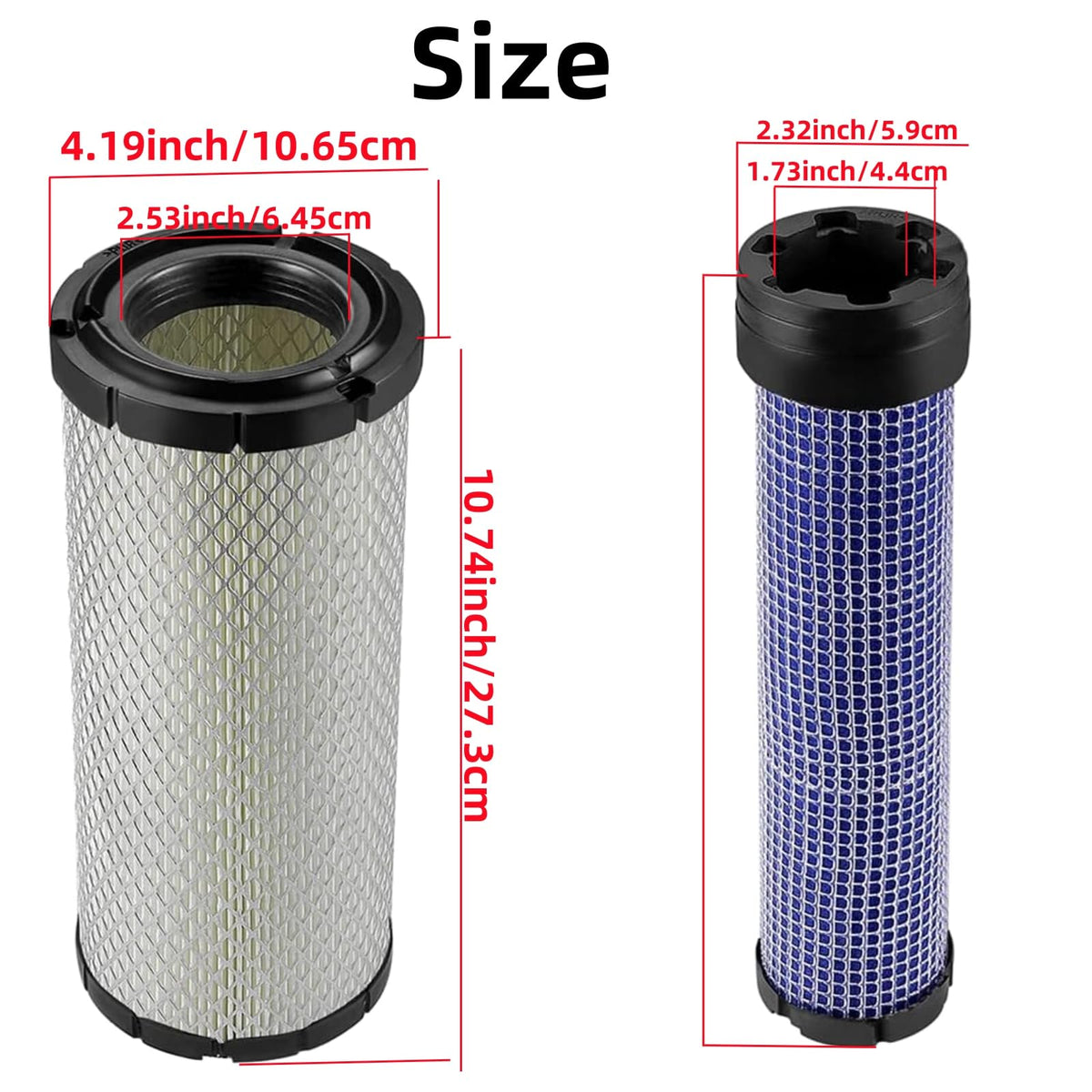 CAFEZAYO filters installed in an engine airbox demonstrating correct placement