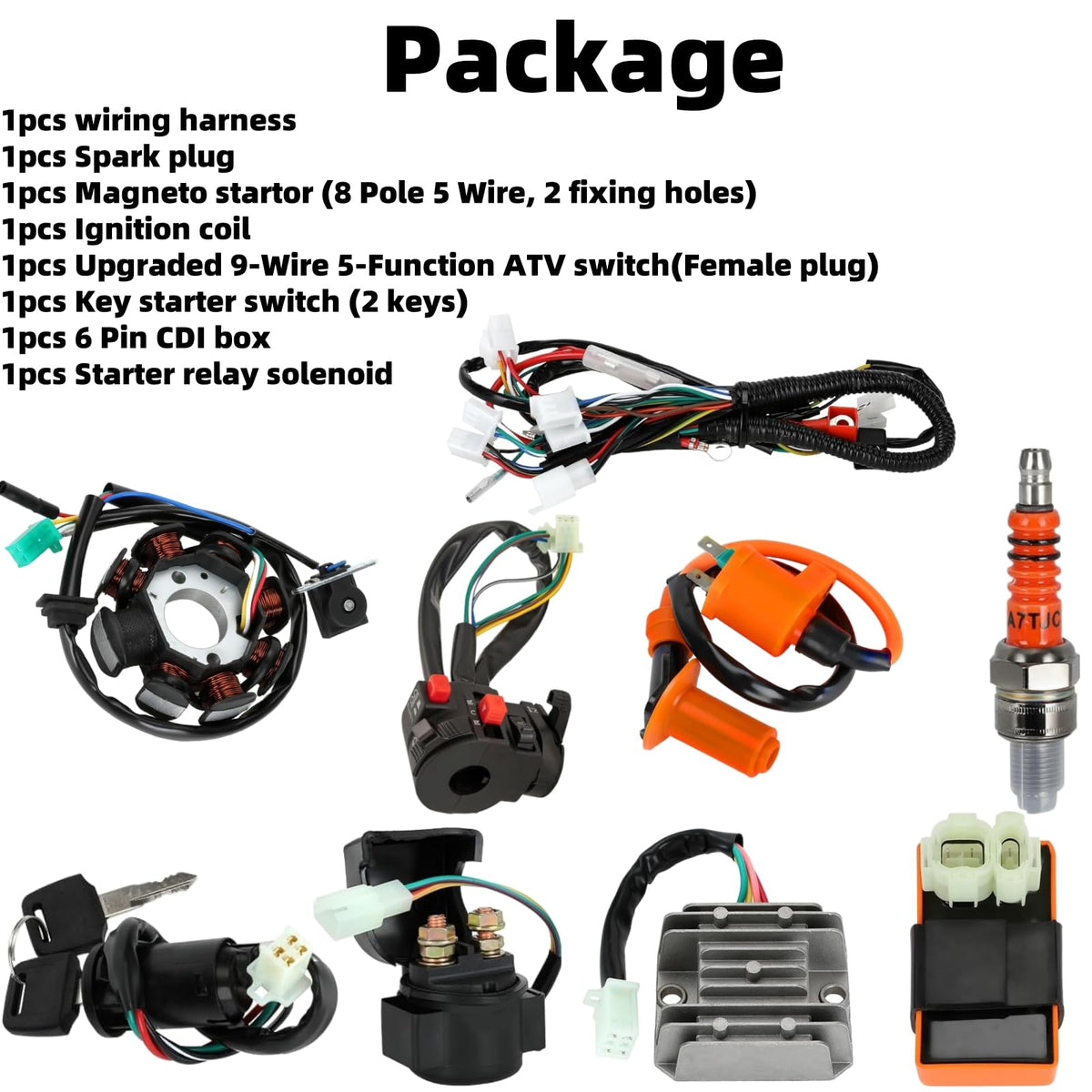 CAFEZAYO ignition switch with two keys displaying security and simple keyed start benefit