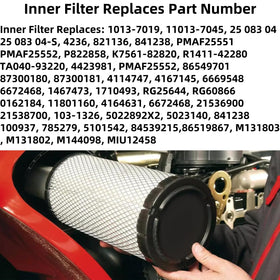 CAFEZAYO inner filter seal detail showing gasket for a secure airbox fit