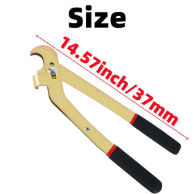 CAFEZAYO pliers in use on a van parking brake cable showing safe connector separation