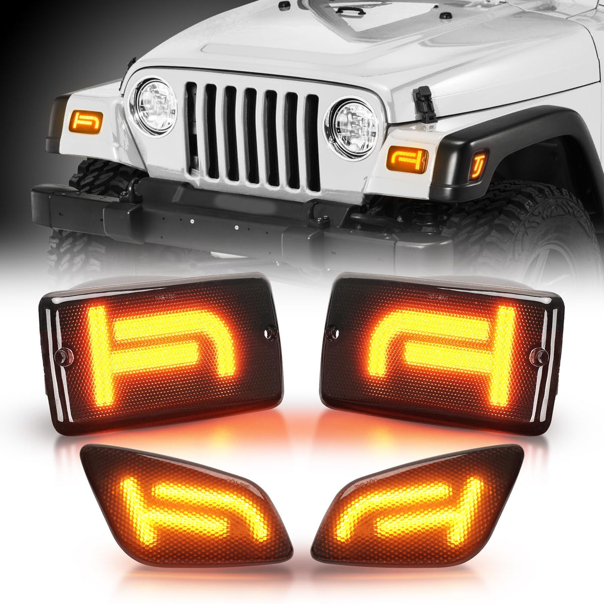 CAFOPAR front turn signal packaging showing complete kit and benefits