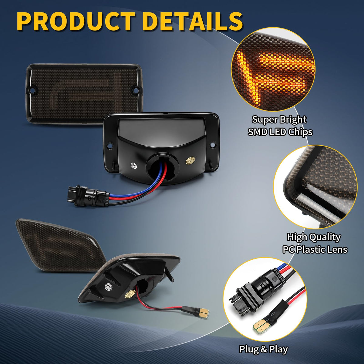 CAFOPAR lifestyle night drive visibility showing clearer amber signals