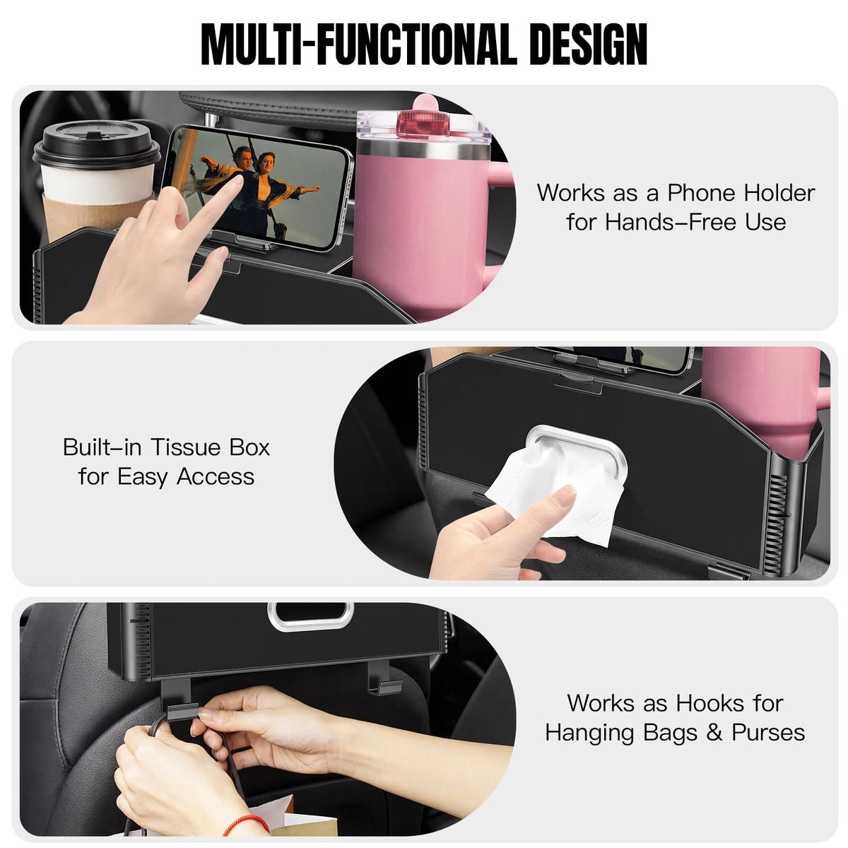 CAFORLANK phone stand in use providing hands-free viewing benefit
