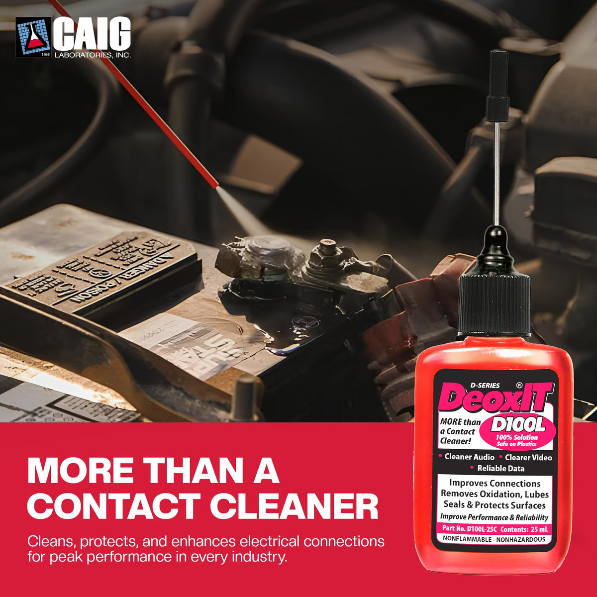 CAIG LABORATORIES brush applicator detail enabling controlled cleaning