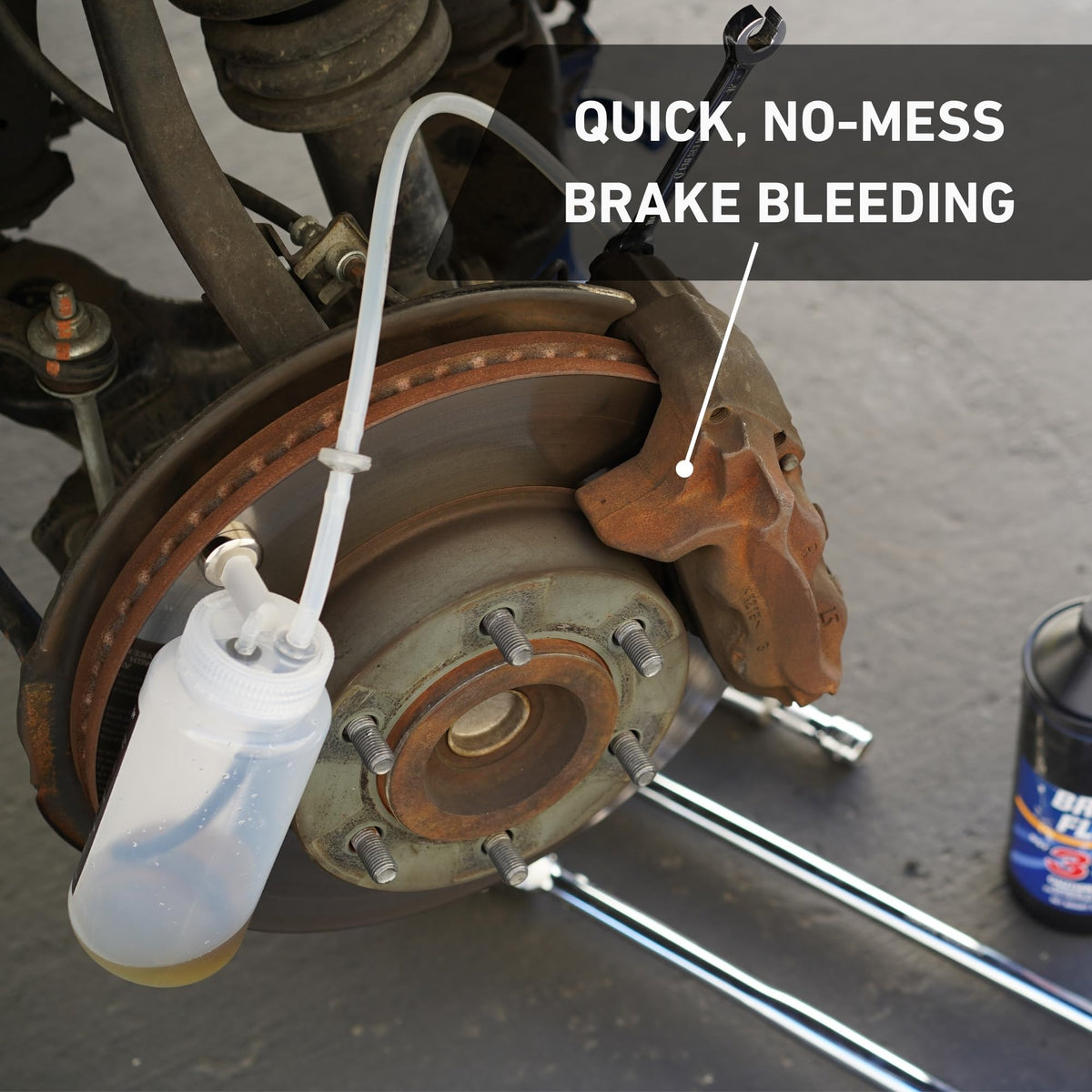 Cal-Spec Tools cap-mounted 20lb magnet holding bottle securely on metal surface