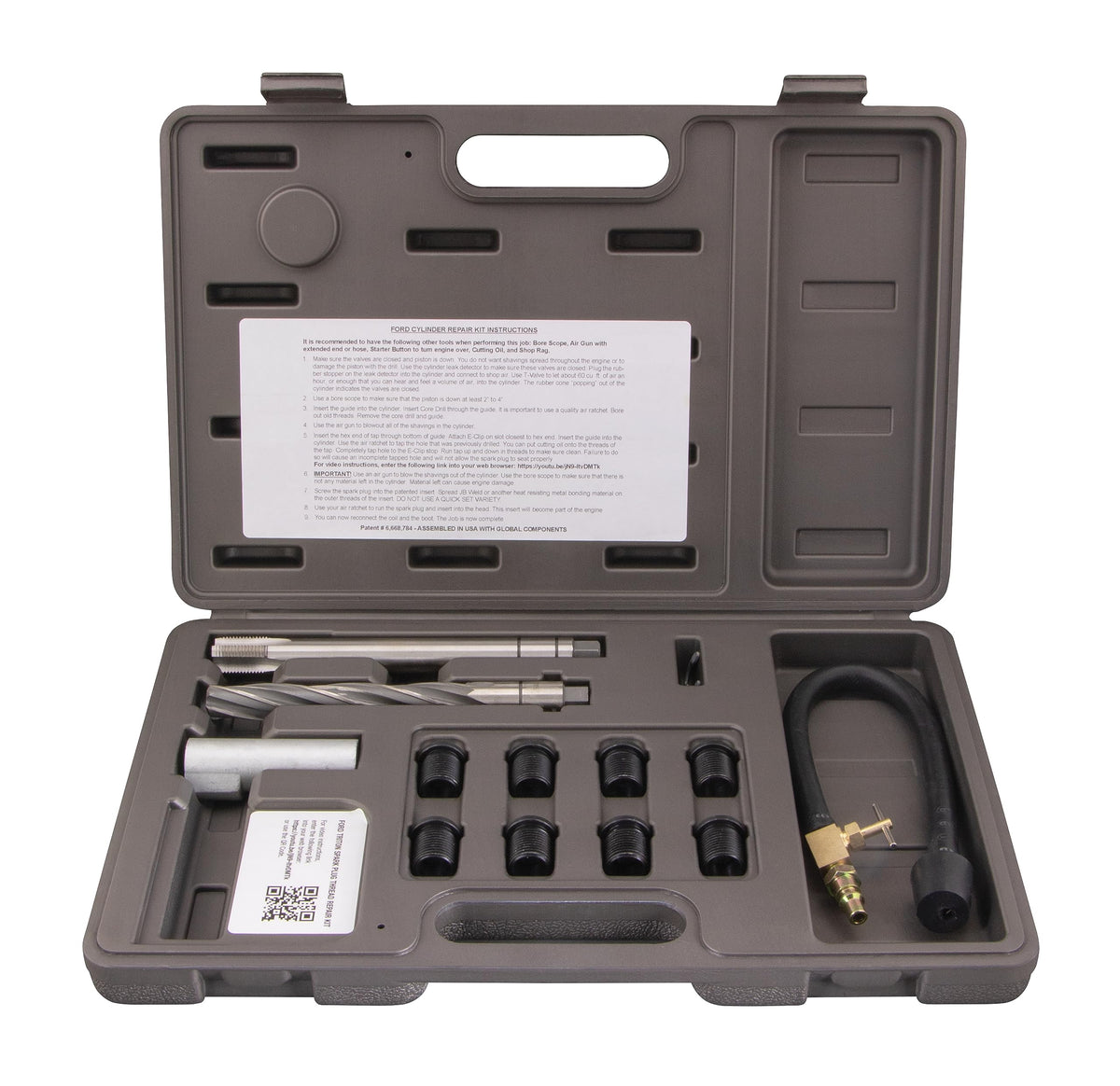Cal‑Van Tools kit front view showing inserts and installer for fast Triton repairs