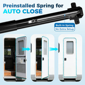 Calanofin spring closer detail showing mechanism and reliable closure benefit