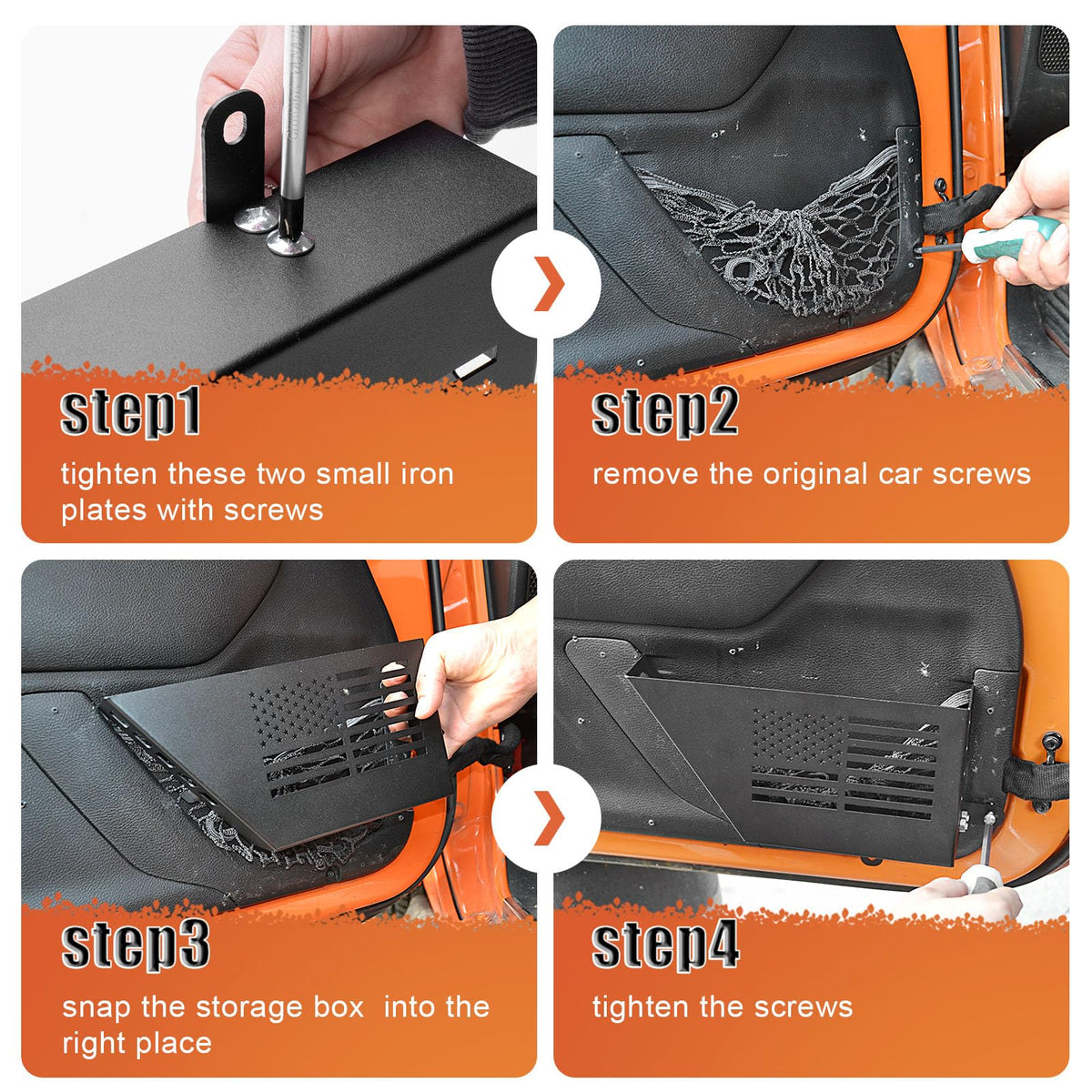 CALBEAU box mounted with screws showing easy installation advantage