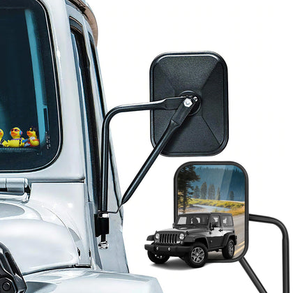 CALBEAU front view of mirror pack showing compact profile and quick install benefit