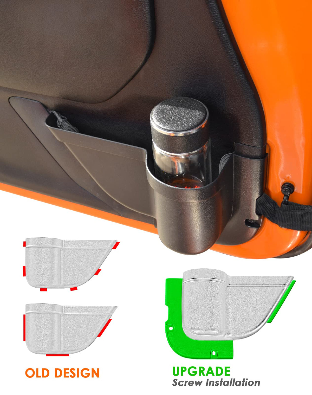 CALBEAU installed in Jeep interior illustrating organized lifestyle benefit