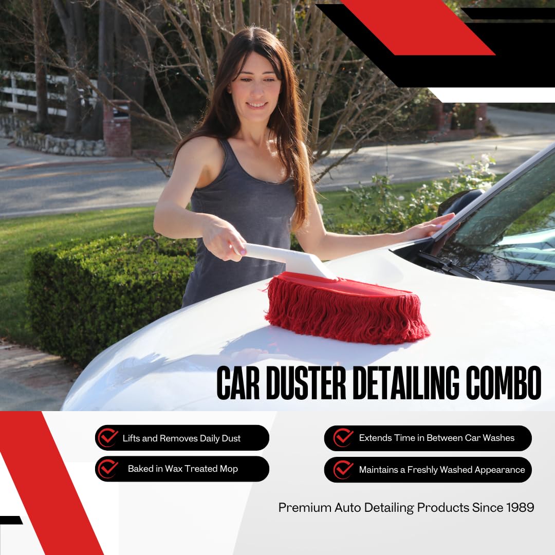 California Car Duster plastic handle close-up for comfortable grip benefit