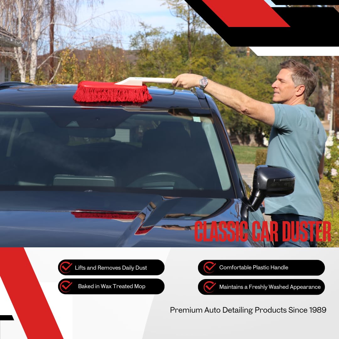 California Car Duster in carrying case, protects mop and simplifies storage