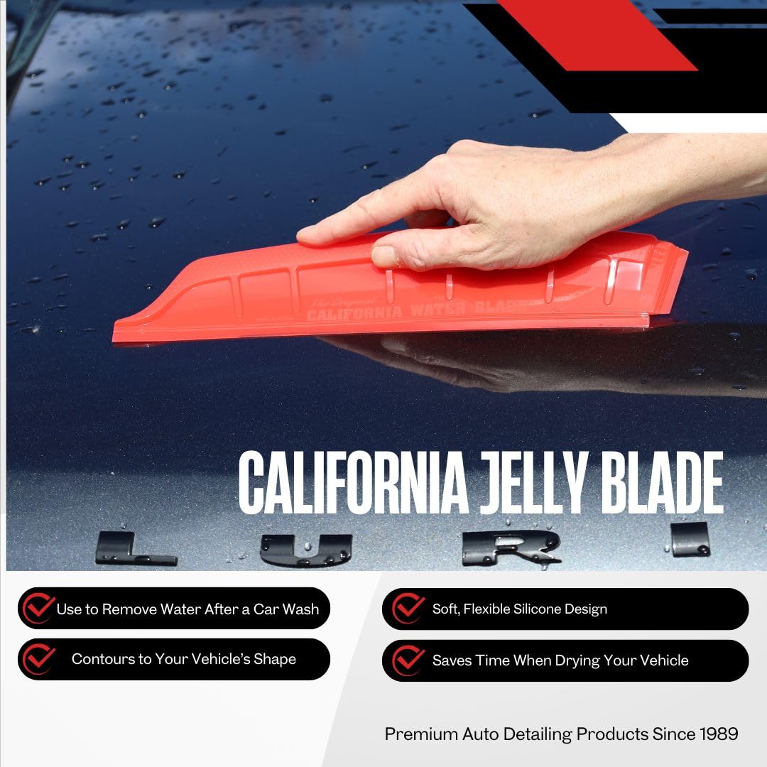California Car Duster being rinsed with soap to remove dirt and keep blade safe for paint