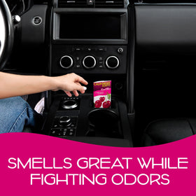 California Scents next to hand showing compact size and discreet storage benefit