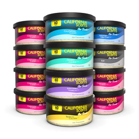 California Scents front can showing label and compact size for easy storage