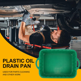CALLARON pan holding transmission fluid demonstrating large-volume collection