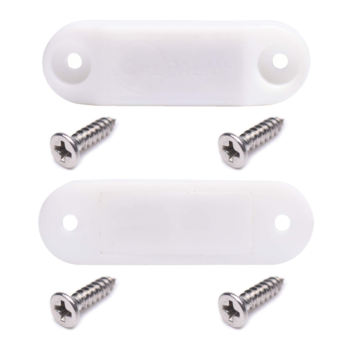 CALPALMY next to screwdriver showing scale and easy mounting benefit