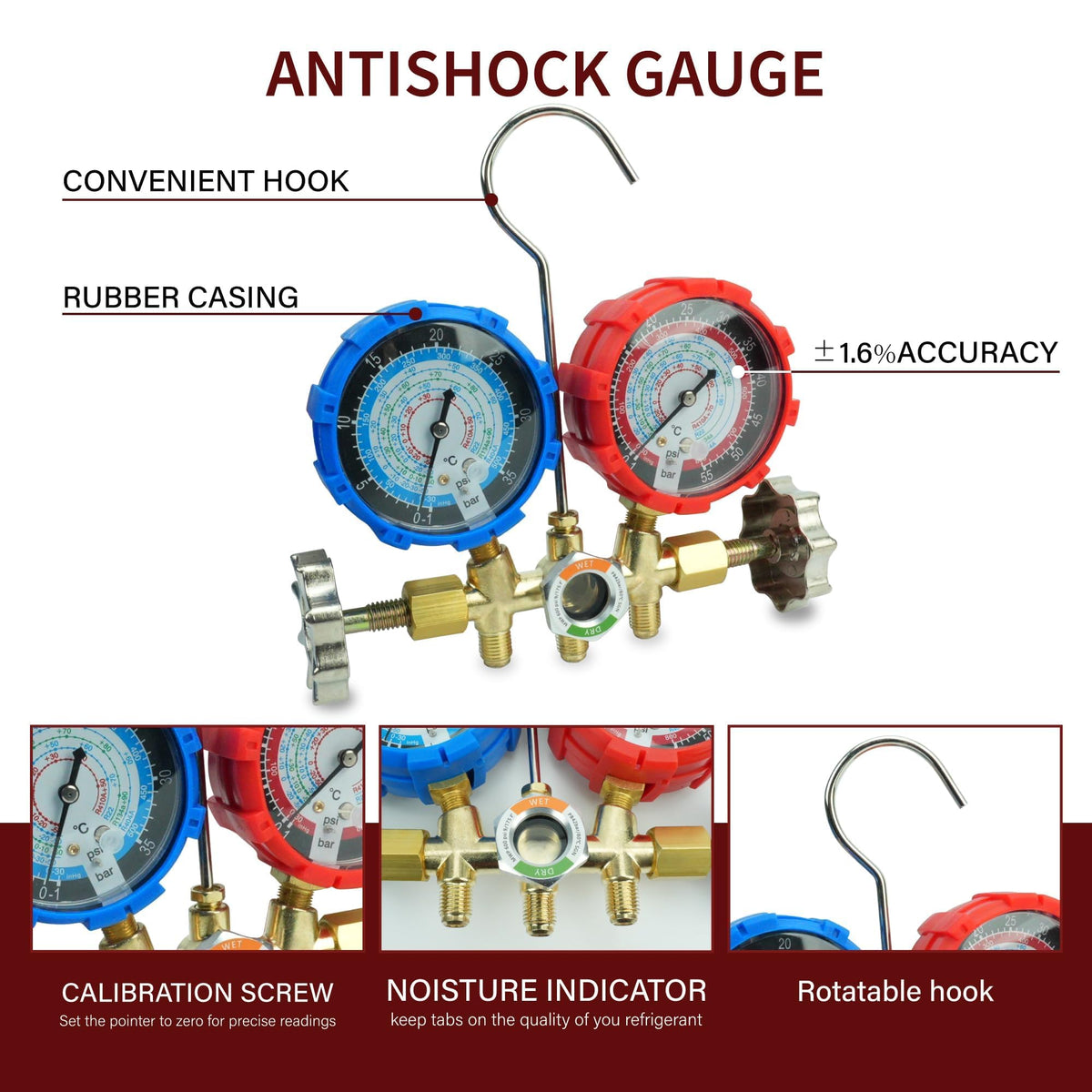CALPOSE brass conversion head detail highlighting corrosion resistance and sturdy fittings