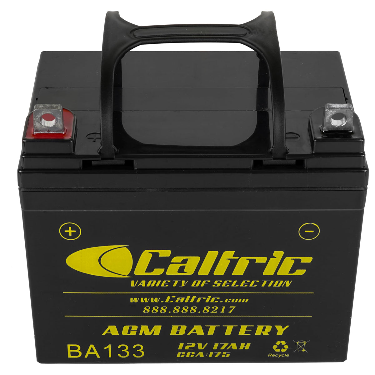Caltric AGM installed in a John Deere tractor demonstrating direct-fit benefit