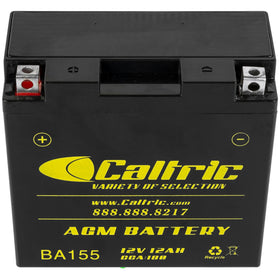 Caltric installed in a Yamaha V-Star battery tray illustrating easy replacement