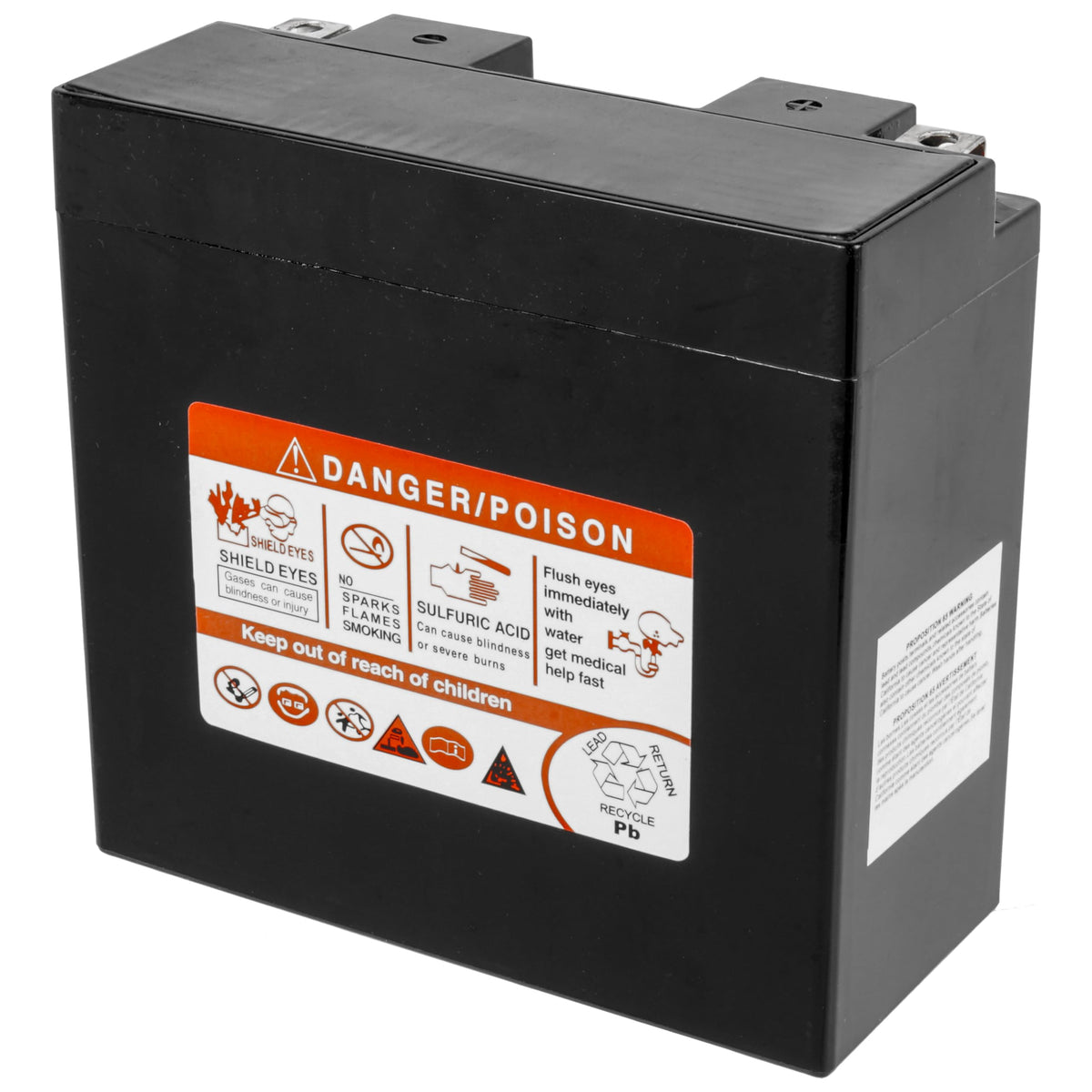 Caltric side label showing dimensions and fitment for V-Star 1100 enthusiasts