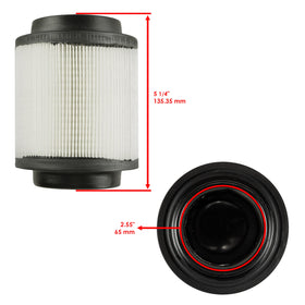 Caltric pleats and frame close-up highlighting dust capture and durability benefit