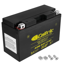 Caltric front view showing battery shape and instant-fit benefit