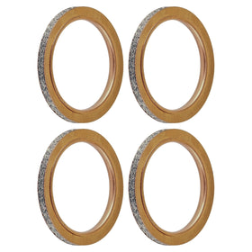 Caltric gasket beside ruler showing dimensions for accurate fit verification benefit