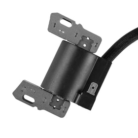 Caltric ignition coil installed on a mower engine demonstrating correct fit and restored starting
