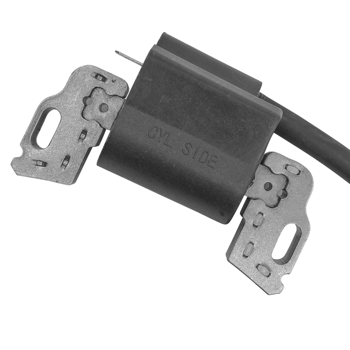 Caltric ignition coil installed on a John Deere tractor demonstrating correct fit